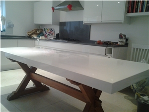 White Quartz Stone Table Tops,White Tabletops,Reception Counter White Quartz Stone Table Tops,White Tabletops,Reception Counter