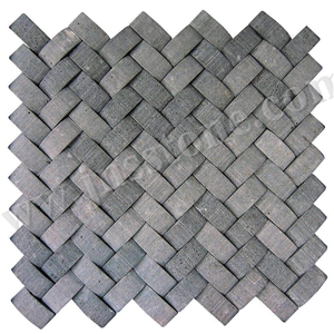 Chinese Grey Basalt Mosaic/Natural Stone Mosaic/Honed/Hainan Grey Basalt Mosaic/Mosaic