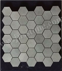 Chinese Grey Basalt Mosaic/Natural Stone Mosaic/Honed/Hainan Grey Basalt Mosaic/Mosaic