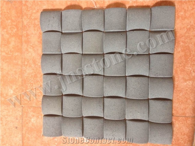 Hainan Grey Basalt Mosaic/Honed/Mosaic/Natural Stone Mosaic/Chinese Grey Basalt Mosaic