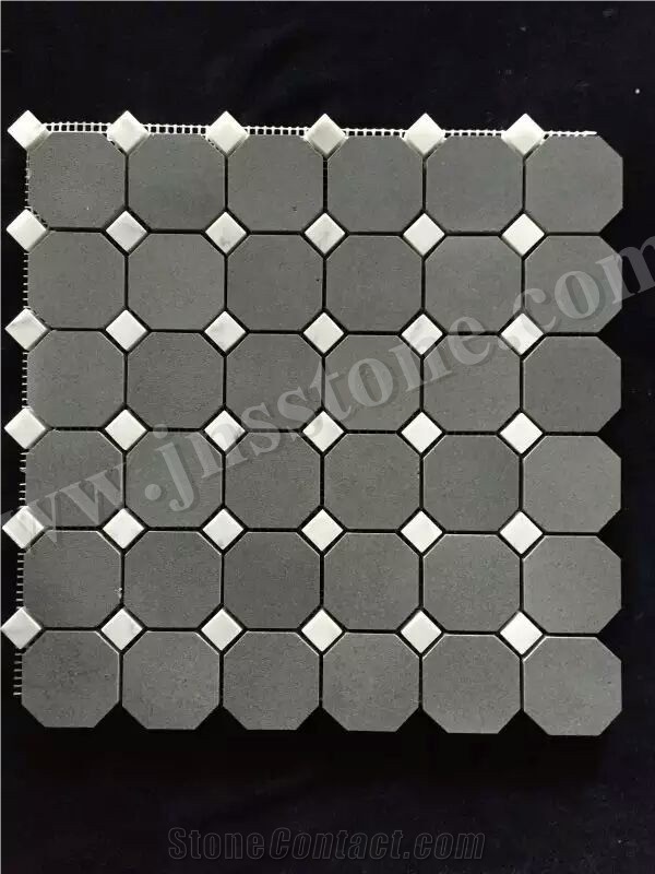 Hainan Grey Basalt Mosaic/Honed/Mosaic/Natural Stone Mosaic/Chinese Grey Basalt Mosaic