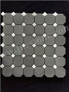 Hainan Grey Basalt Mosaic/Honed/Mosaic/Natural Stone Mosaic/Chinese Grey Basalt Mosaic