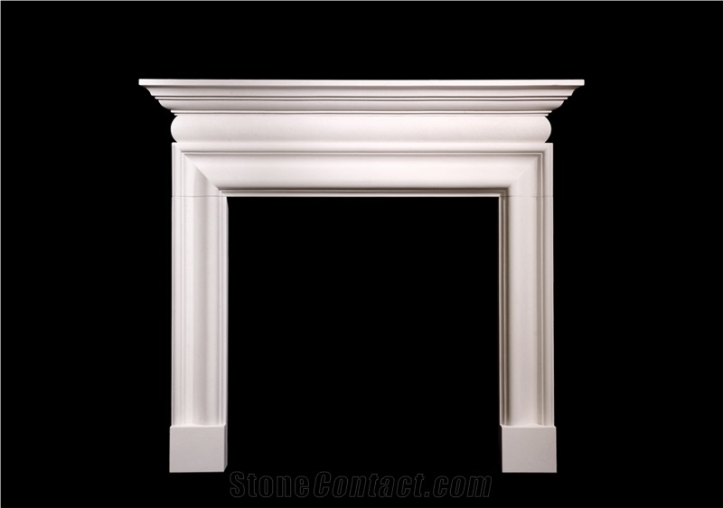 Vdf Creme Limestone Fireplace