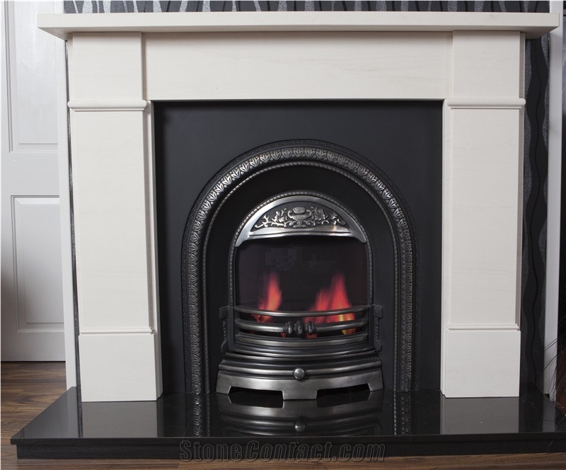 Vdf Creme Limestone Fireplace
