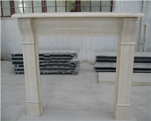 China Modern Style White Marble Fireplace