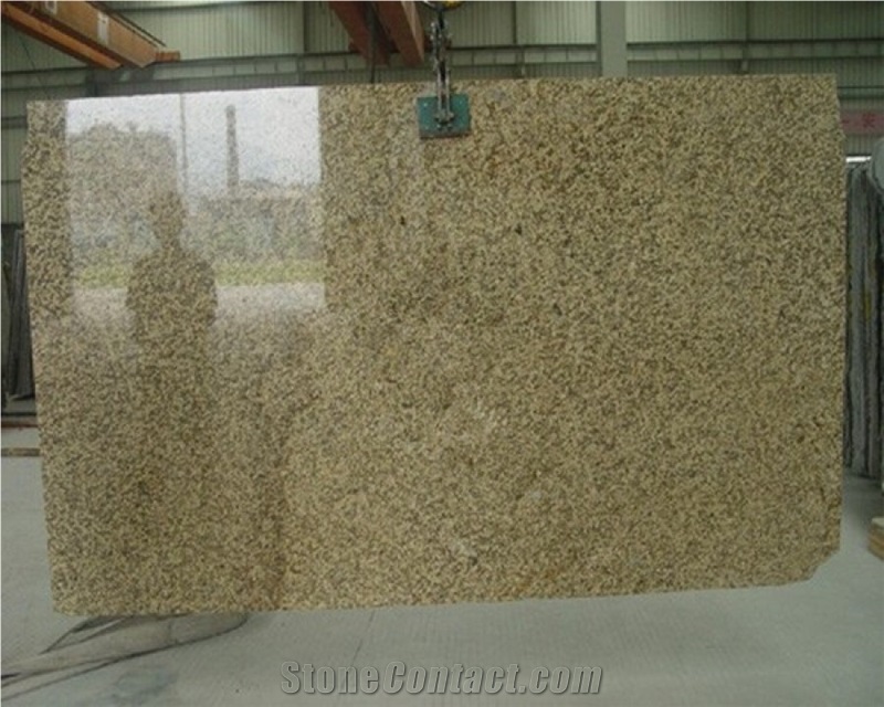 China Origin Tiger Skin Yellow Polished Granite Slab, G717 Granite for Countertop and Worktop, G691 Yellow Granite Steps & Pattern