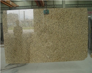 China Origin Tiger Skin Yellow Polished Granite Slab, G717 Granite for Countertop and Worktop, G691 Yellow Granite Steps & Pattern