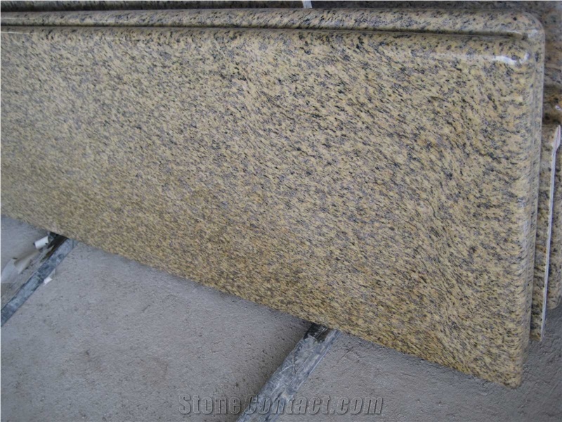 China Origin Tiger Skin Yellow Polished Granite Slab, G717 Granite for Countertop and Worktop, G691 Yellow Granite Steps & Pattern