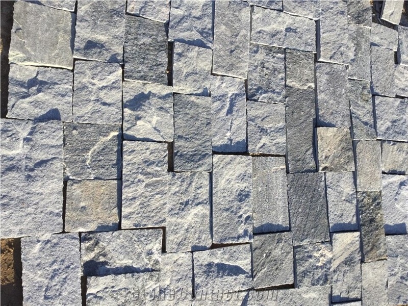 Grey Quartzite Loose Stone ,Grey Strips Stone with Corner Pieces, Grey Field Stone for Wall Decoration Out Side,Grey Castle Stone for Exposed