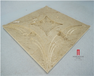 Cream Marfil Marble 3d Wall Marble Decors