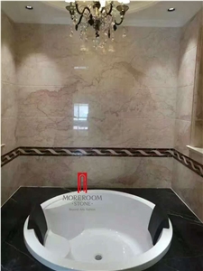 Cream Rose Pink Marble Tiles for Background Decoration