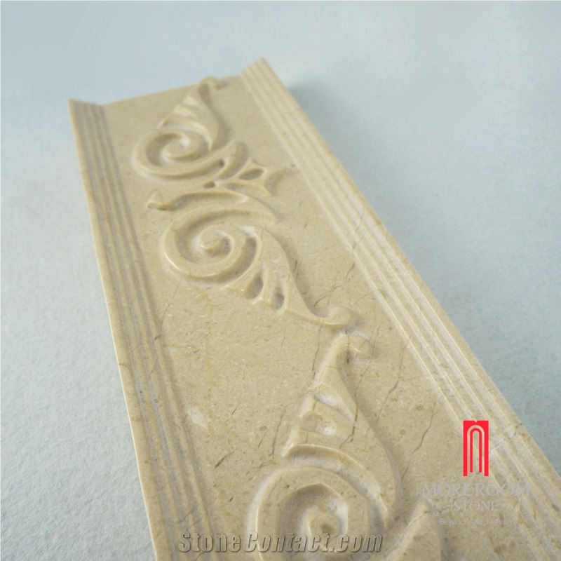 Crema Marfil Marble 3d Border Decors