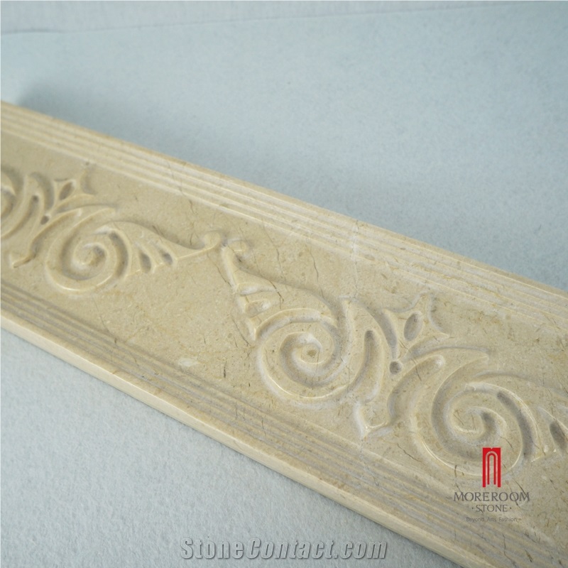 Crema Marfil Marble 3d Border Decors