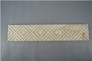 Crema Marfil Marble Carving Skirting for Sale