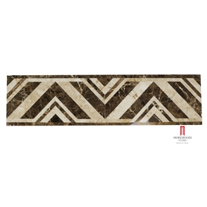 Emperador Dark Composite Marble Border Tile