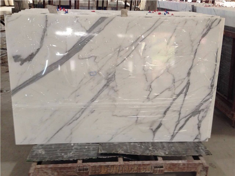 Foshan White Statuario Composite Aluminum Honeycomb Marble Tile