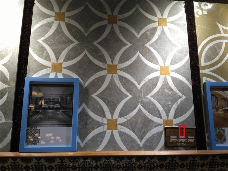 Marble Look Porcelain Tile Waterjet Pattern Price