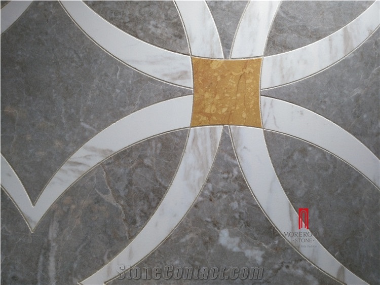 Marble Look Porcelain Tile Waterjet Pattern Price