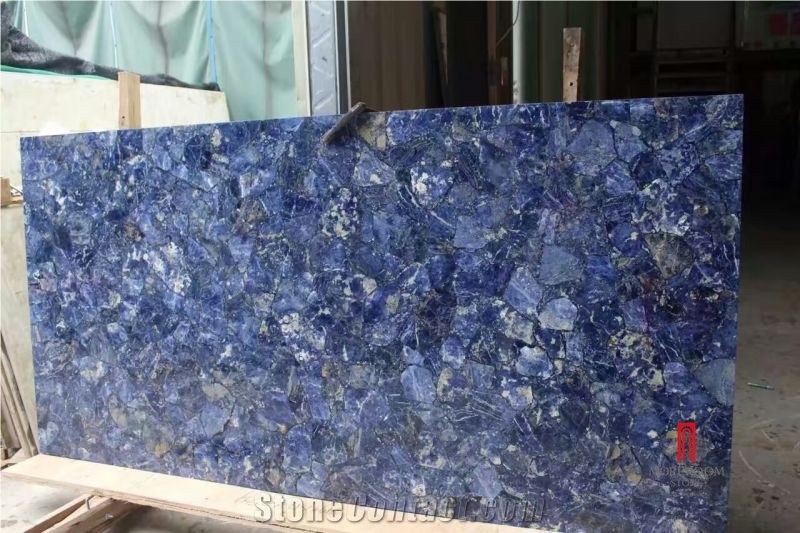 Natural Stone Blue Azul Bahia Granite Slab for Decoration