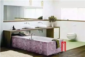 Pink Color Lowes Semiprecious Bathroom Sink Countertop