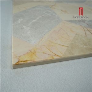 Sofitel Gold Marble Water-Jet Pattern Floor Medallions, Venus Marble Floor Medallions