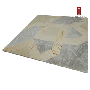 Sofitel Gold Marble Water-Jet Pattern Floor Medallions, Venus Marble Floor Medallions