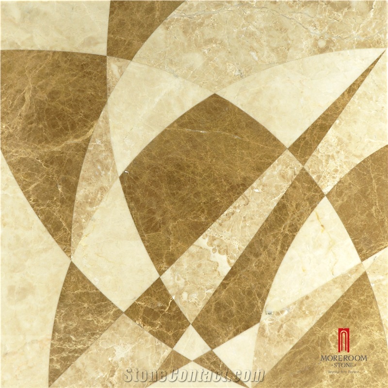 Spain Light Emperador Thin Laminated Ceramic Backed Floor
