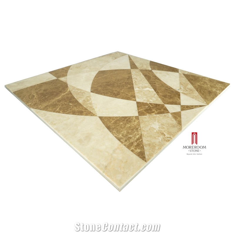 Spain Light Emperador Thin Laminated Ceramic Backed Floor