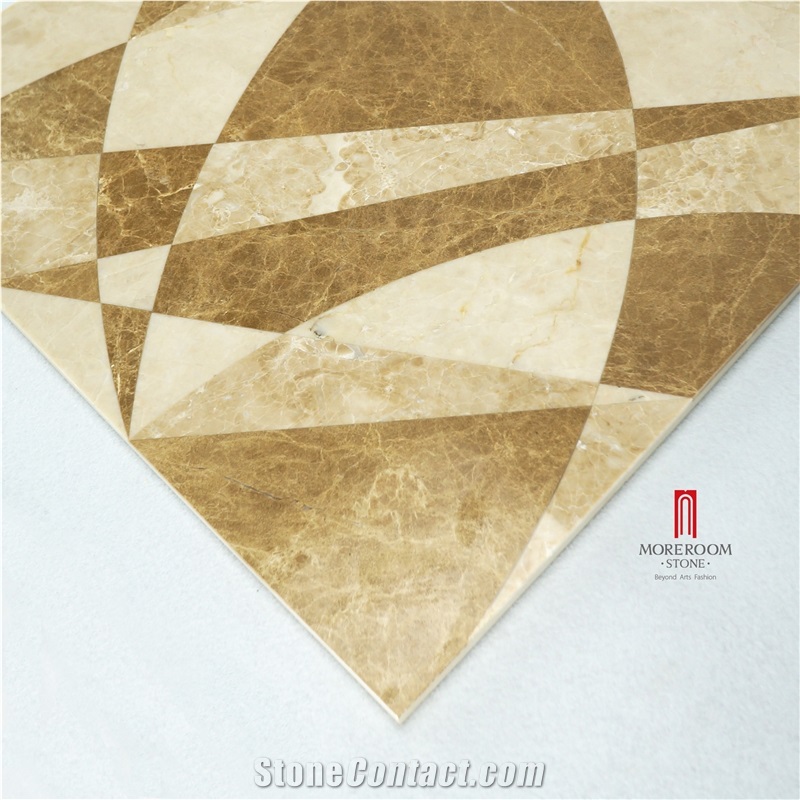 Spain Light Emperador Thin Laminated Ceramic Backed Floor