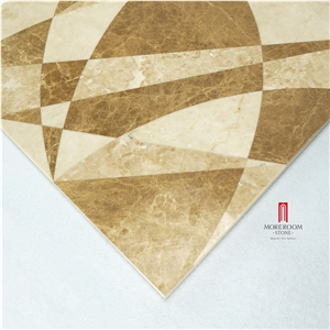 Spain Light Emperador Thin Laminated Ceramic Backed Floor