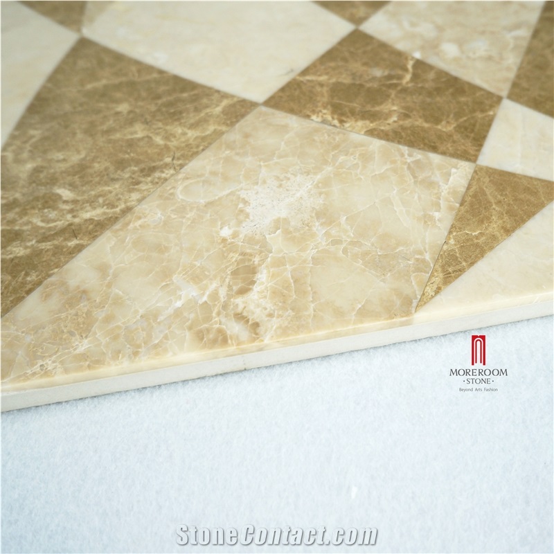 Spain Light Emperador Thin Laminated Ceramic Backed Floor