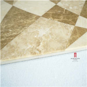 Spain Light Emperador Thin Laminated Ceramic Backed Floor