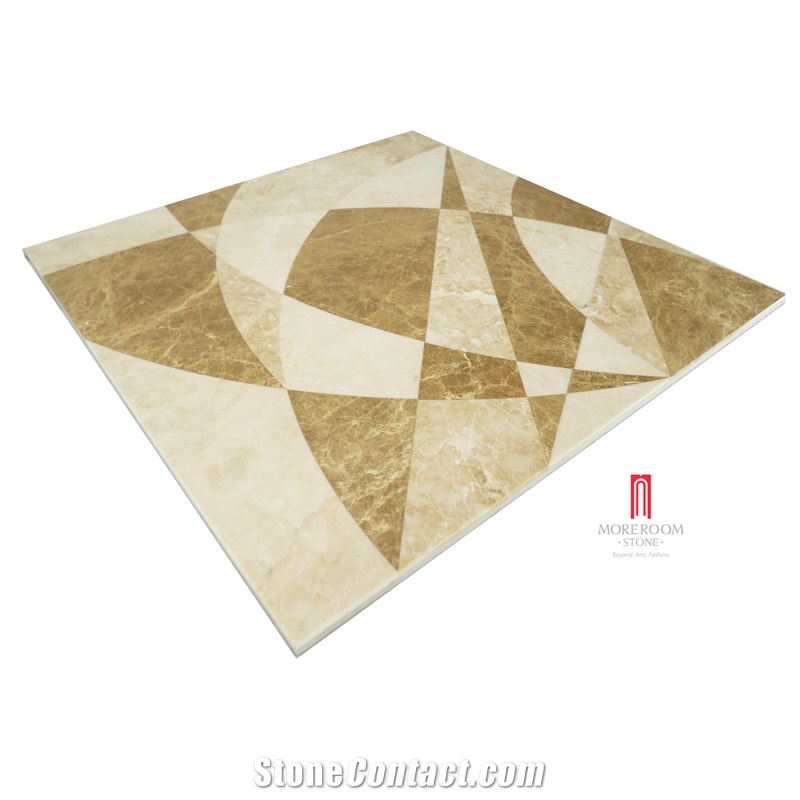 Spain Light Emperador Thin Laminated Ceramic Backed Floor