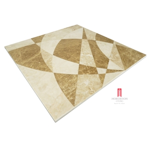 Spain Light Emperador Thin Laminated Ceramic Backed Floor