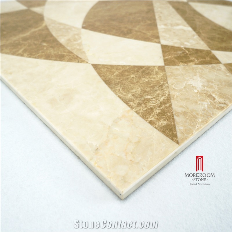 Spain Light Emperador Thin Laminated Ceramic Backed Floor