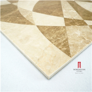 Spain Light Emperador Thin Laminated Ceramic Backed Floor