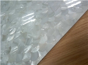 Waterjet Sea Shell Mosaic Aluminium Honeycomb