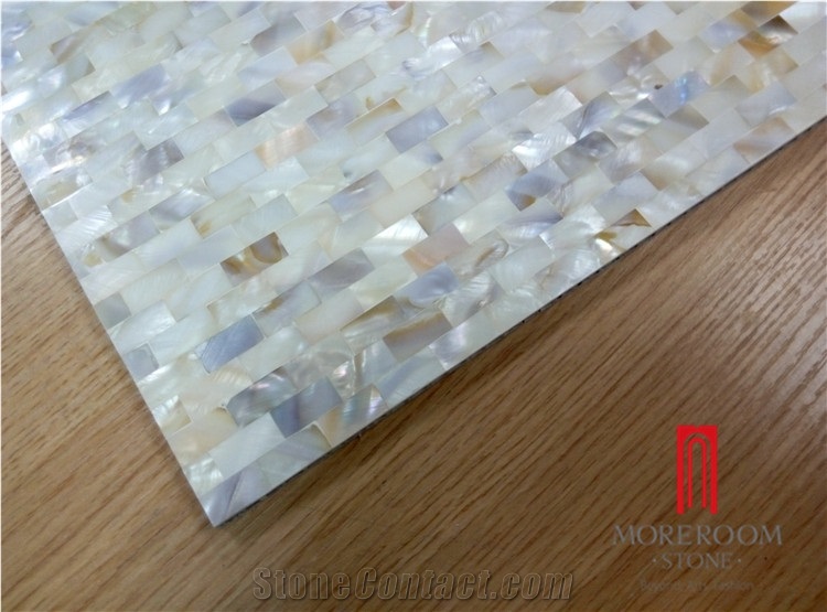 Waterjet Sea Shell Mosaic Aluminium Honeycomb