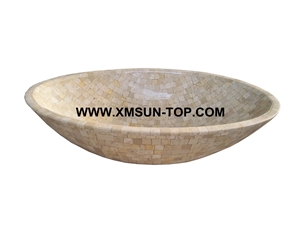 Beige Mosaic Bathroom Sinks&Basin(500*360*140mm)/Round Mosaic Kitchen Sinks&Basins/Natural Stone Mosaic Basins&Sinks/Wash Basins/Interior Decorative/Customized Mosaic Basin&Sinks Beige Mosaic Bathroom Sinks&Basin(500*360*140mm)/Round Mosaic Kitchen Sinks&Basins/Natural Stone Mosaic Basins&Sinks/Wash Basins/Interior Decorative/Customized Mosaic Basin&Sinks