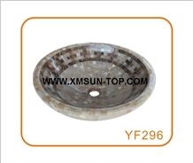 Onyx Mosaic Bathroom Sinks&Basin(420x140x20mm)/Round Kitchen Mosaic Sinks&Basins/Natural Stone Mosaic Basins&Sinks/Wash Basins/Interior Decorative/Customized Mosaic Basin&Sinks/Multicolor Basins&Sinks