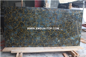 Polished Labradorit Semiprecious Stone with Gold Line Slab/Semi-Precious Stone( White Backlit)/Green Semi Precious Stone Slab for Wall Cladding&Flooring/Semi-Precious Stone Panel/Interior Decoration Polished Labradorit Semiprecious Stone with Gold Line Slab/Semi-Precious Stone( White Backlit)/Green Semi Precious Stone Slab for Wall Cladding&Flooring/Semi-Precious Stone Panel/Interior Decoration