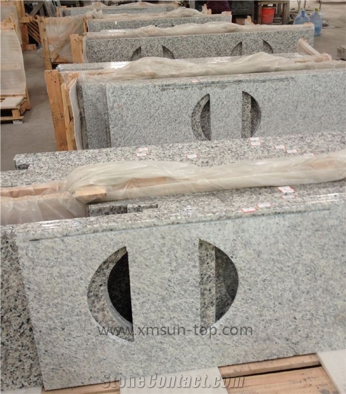 Swan White Granite Kitchen Counter Top/Sky Grey Granite Bench Top/Granite Worktops/Granite Bar Top/ Granite Kitchen Top/Stone Kitchen Desk Top