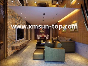 Yellow Tiger Eye Semiprecious Stone Tv Setting Wall/Semi Precious Stone Walling/Interior Decoration/Semi Precious Stone Panels/Semi-Precious Stone Wall Cladding/Semi Precious Stone Wall Covering