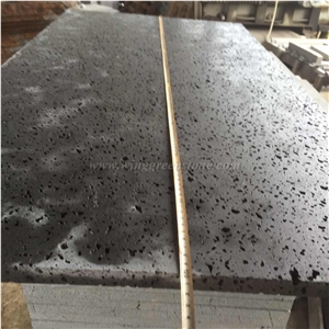 Lava Stone Tile Pavement,Big Hole Lava Stone Sawn Cut Tile, Lava Stone Slab, Lava Stone Tile for Garden Pavement Volcanic Rock Pavement, Winggreen