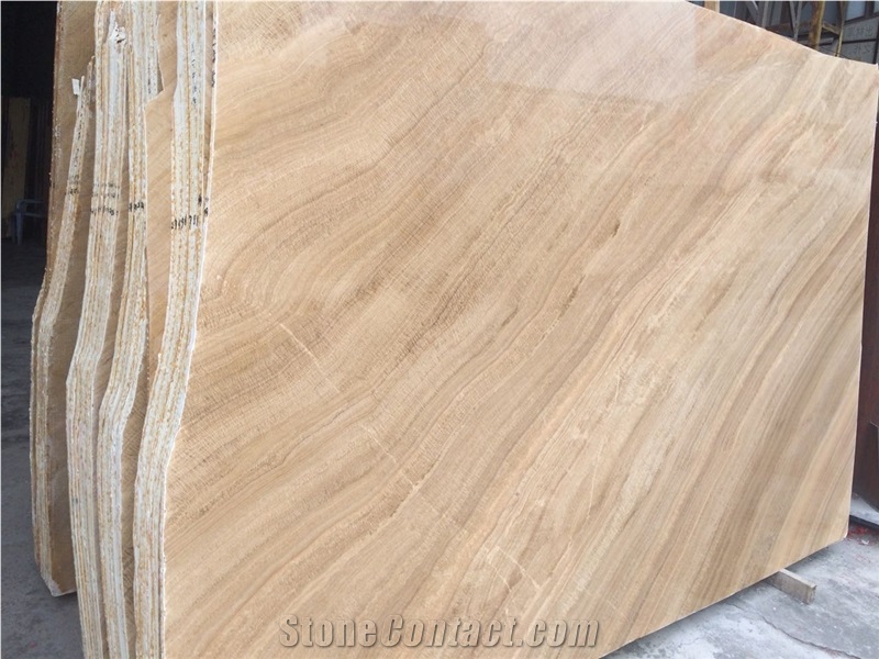 Fossil Brown Marble, Yellow Wood Marble, Wooden Marble Brown Slabs & Tiles