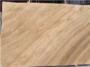 Fossil Brown Marble, Yellow Wood Marble, Wooden Marble Brown Slabs & Tiles