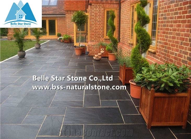 Black Riven Slate Tiles,Charcoal Grey Split Face Stone Pavers,Natural Patio Stones,Slate Paving Stone,Patio Pavers,Stone Flooring,Walkway Pavers,Slate Floor Tiles,Natural Stone Flooring