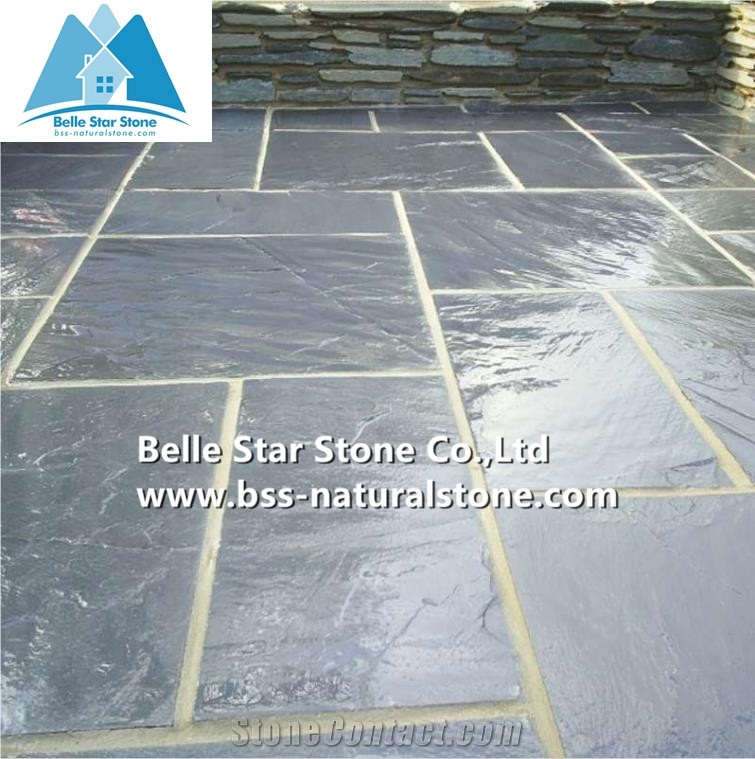 Chinese Black Riven Slate Pavers,Charcoal Grey Split Face Slate Patio Stones,Dark Grey Slate Paving Stones,Carbon Black Slate Patio Set,Slate Floor Tiles,Riven Slate Flooring,Slate Walkway Pavers