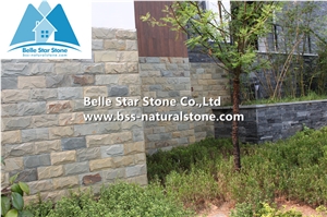 Chinese Multicolour Riven Slate Mushroom Stone,Rusty Slate Mushroom Wall Cladding,Copper Rust Slate Landscaping Stone,Autumn Rose Stone Wall Tile,Sunset Slate Stone Wall,Multicolor Pillar Mushroom