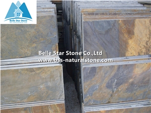Chinese Multicolour Riven Slate Tiles,Copper Rust Split Face Slate Pavers,Multicolor Slate Patio Stones,Natural Paving Stone,Rusty Slate Wall Tiles,Slate Pavers,Multicolor Slate Floor,Walkway Pavers